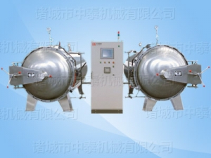 Automatic double-tank parallel water bath type high temperature and high pressure conditioning sterilization kettle