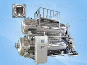 Double-layer rotary high temperature and high pressure conditioning sterilization kettle